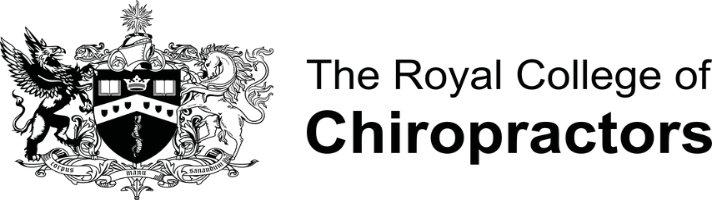 Logo Royal College of Chiropractors